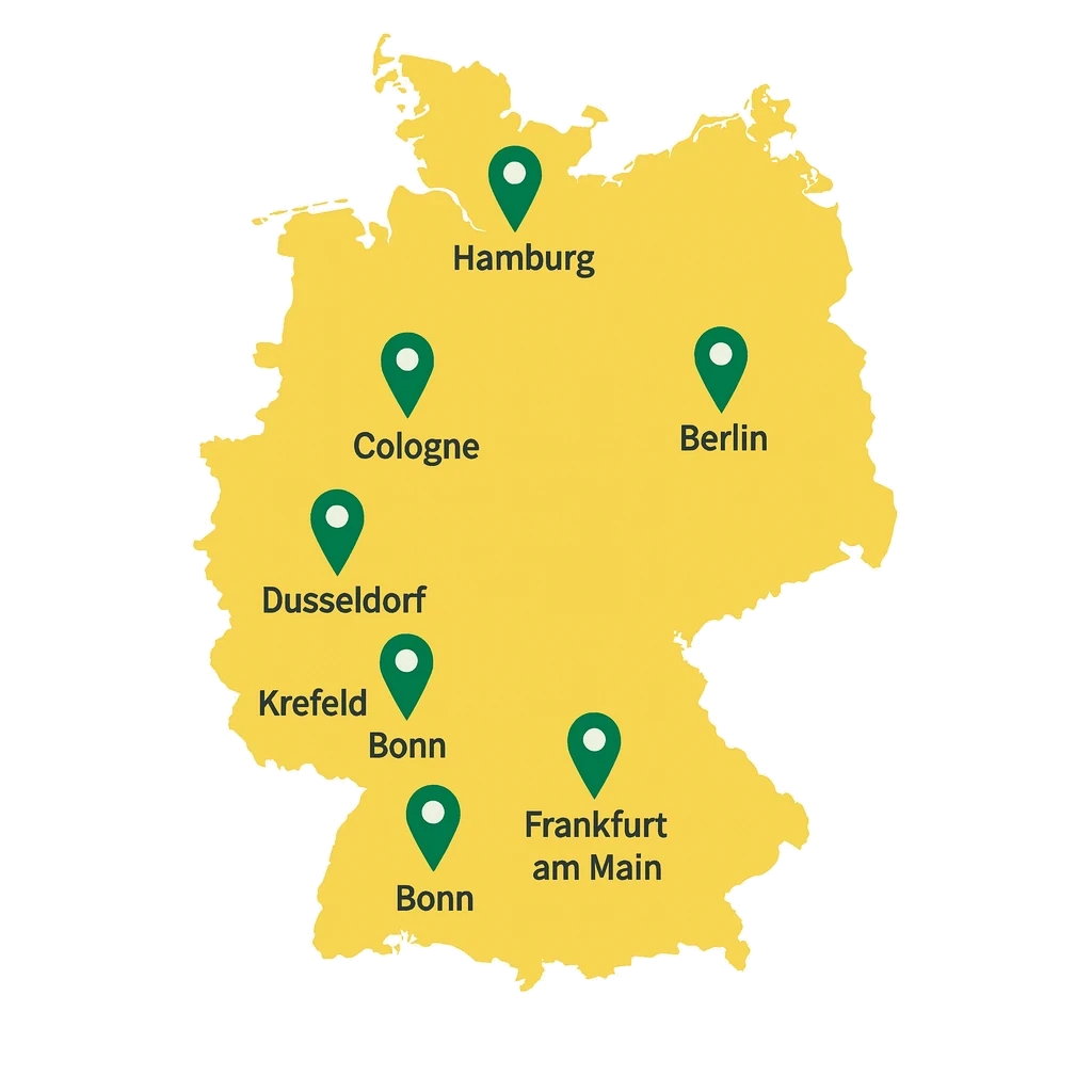 Car Hire Locations in Germany